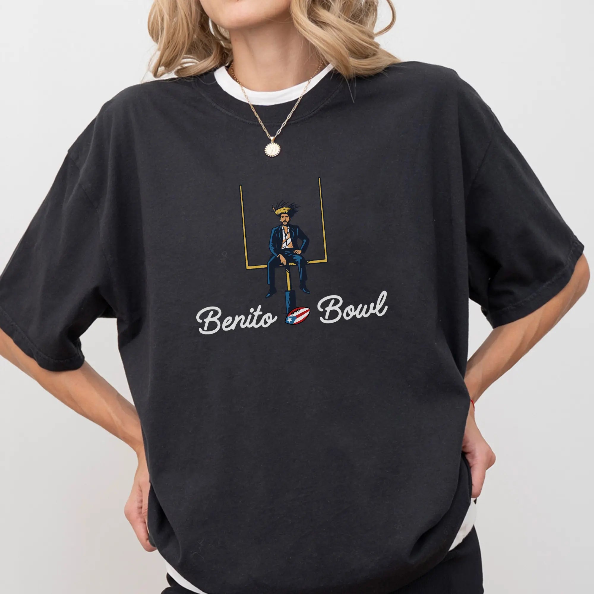 Bad Bunnie Benito Bowl Comfort Colors Shirt, Bunny Bowl T-Shirt, Halftime Show Shirt, Football Fan Tee
