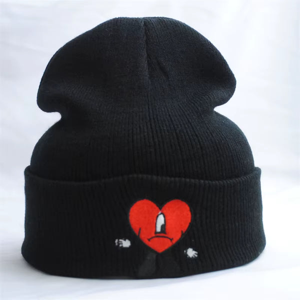 Black Heart Beanie – Aesthetic Style