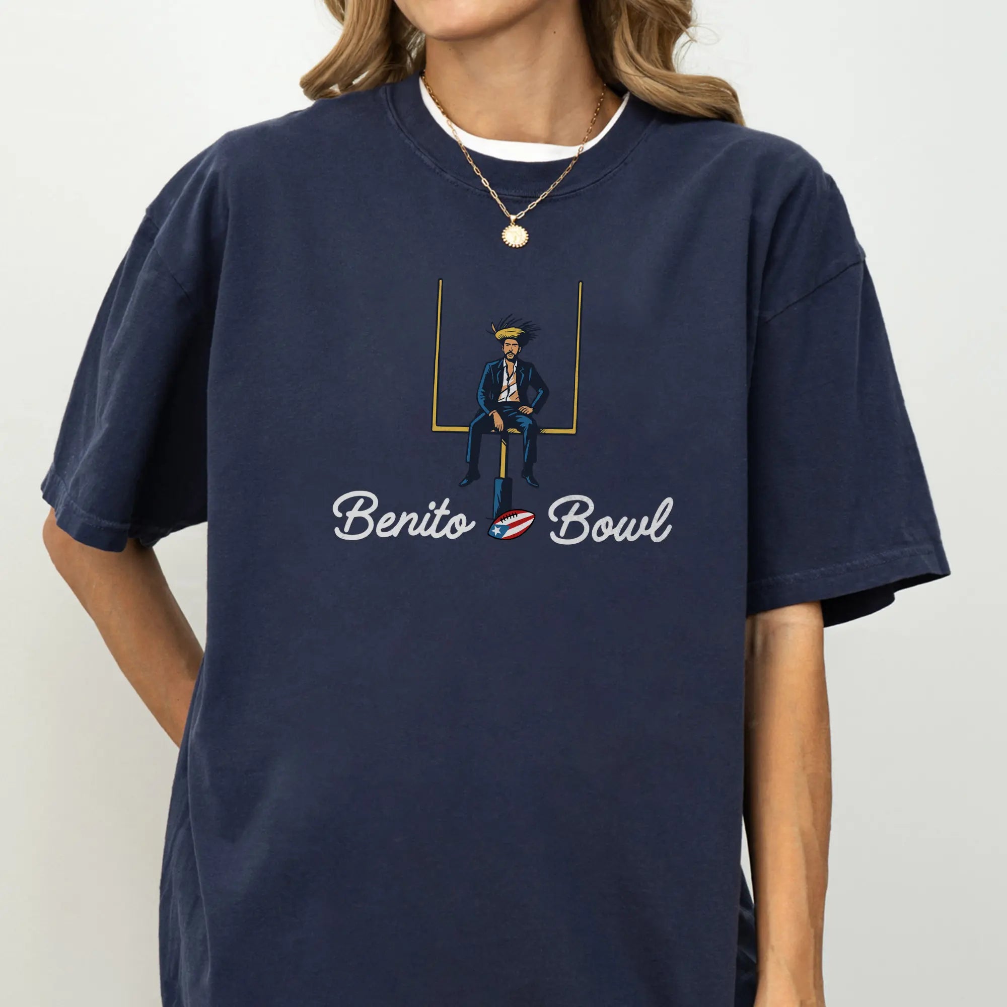 Bad Bunnie Benito Bowl Comfort Colors Shirt, Bunny Bowl T-Shirt, Halftime Show Shirt, Football Fan Tee