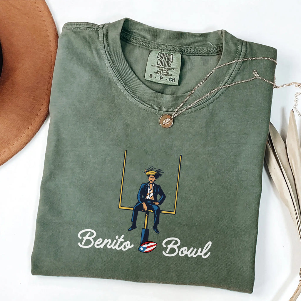 Bad Bunnie Benito Bowl Comfort Colors Shirt, Bunny Bowl T-Shirt, Halftime Show Shirt, Football Fan Tee