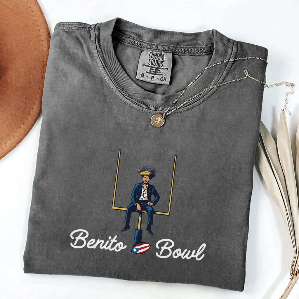 Bad Bunnie Benito Bowl Comfort Colors Shirt, Bunny Bowl T-Shirt, Halftime Show Shirt, Football Fan Tee